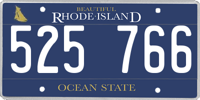 RI license plate 525766