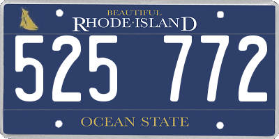 RI license plate 525772