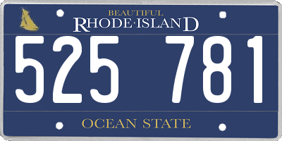 RI license plate 525781