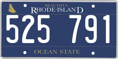 RI license plate 525791