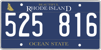 RI license plate 525816