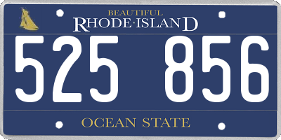 RI license plate 525856