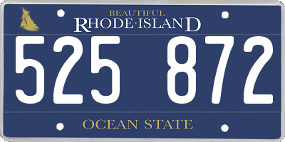 RI license plate 525872
