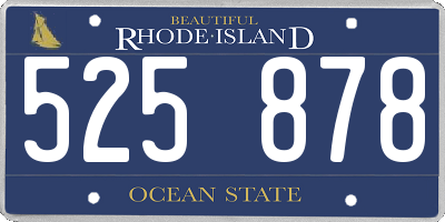 RI license plate 525878
