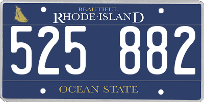 RI license plate 525882
