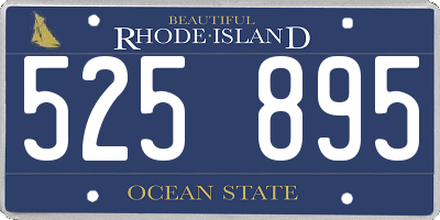 RI license plate 525895