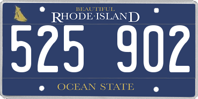 RI license plate 525902