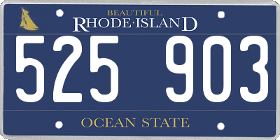 RI license plate 525903