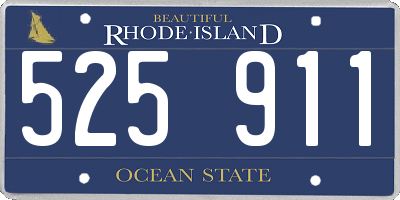 RI license plate 525911