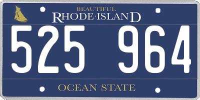 RI license plate 525964