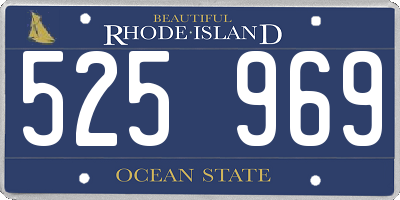RI license plate 525969