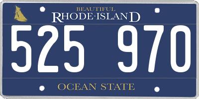 RI license plate 525970