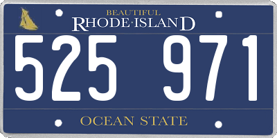 RI license plate 525971