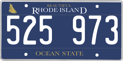 RI license plate 525973