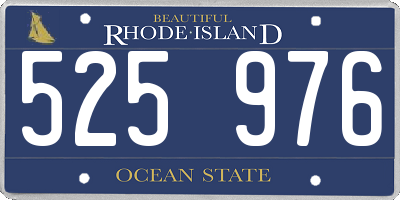 RI license plate 525976