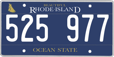 RI license plate 525977