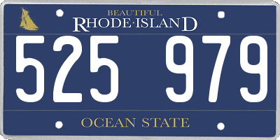 RI license plate 525979
