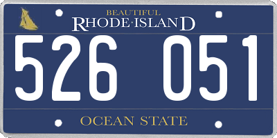 RI license plate 526051