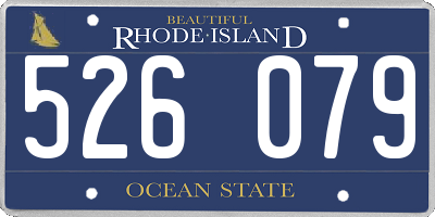 RI license plate 526079