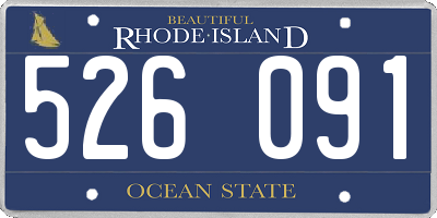 RI license plate 526091
