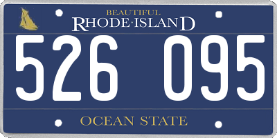 RI license plate 526095