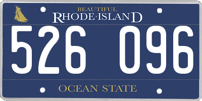 RI license plate 526096