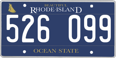 RI license plate 526099
