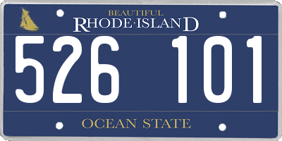 RI license plate 526101