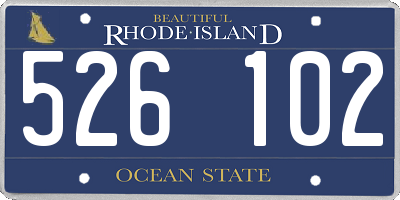 RI license plate 526102