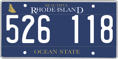 RI license plate 526118