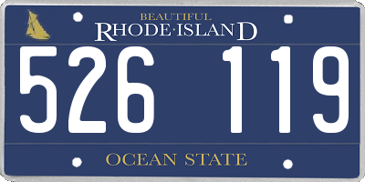 RI license plate 526119