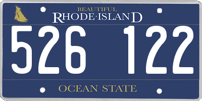 RI license plate 526122