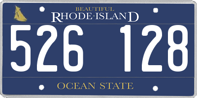RI license plate 526128