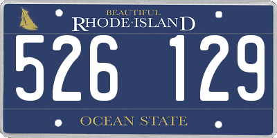 RI license plate 526129