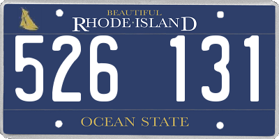 RI license plate 526131