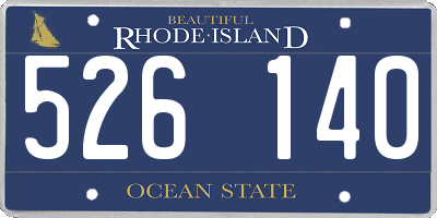 RI license plate 526140