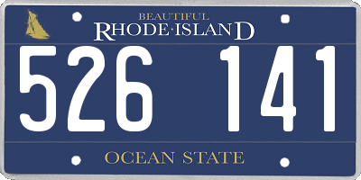RI license plate 526141