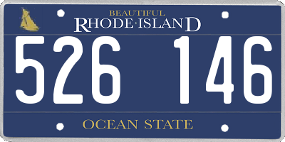 RI license plate 526146