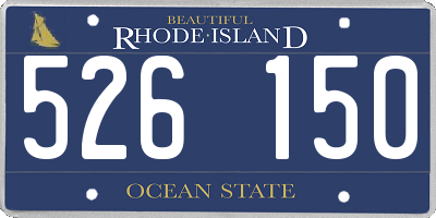 RI license plate 526150
