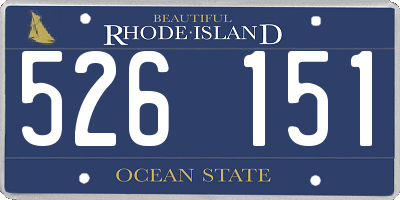 RI license plate 526151