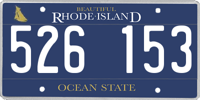RI license plate 526153