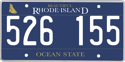 RI license plate 526155
