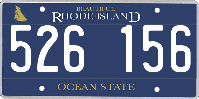 RI license plate 526156