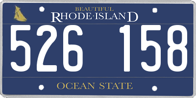 RI license plate 526158
