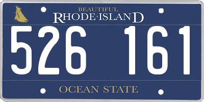 RI license plate 526161