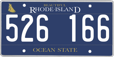 RI license plate 526166