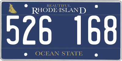 RI license plate 526168