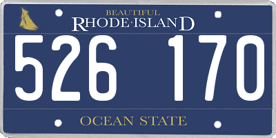 RI license plate 526170