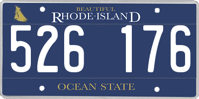 RI license plate 526176