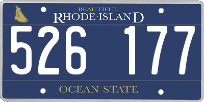 RI license plate 526177